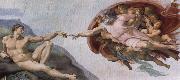 Michelangelo Buonarroti Creation of Adam oil painting reproduction